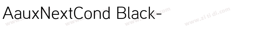 AauxNextCond Black字体转换